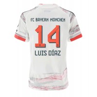 Stroje piłkarskie Bayern Munich Luis Diaz #14 Koszulka Wyjazdowej dla damskie 2025-26 Krótki Rękaw